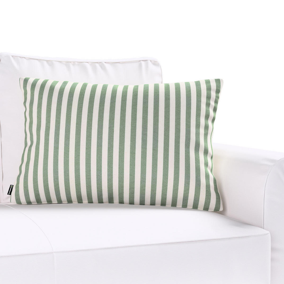 KISSENHÜLLE Quadro grün, 60x40 cm - Grün, Textil (60/40cm) - Dekoria