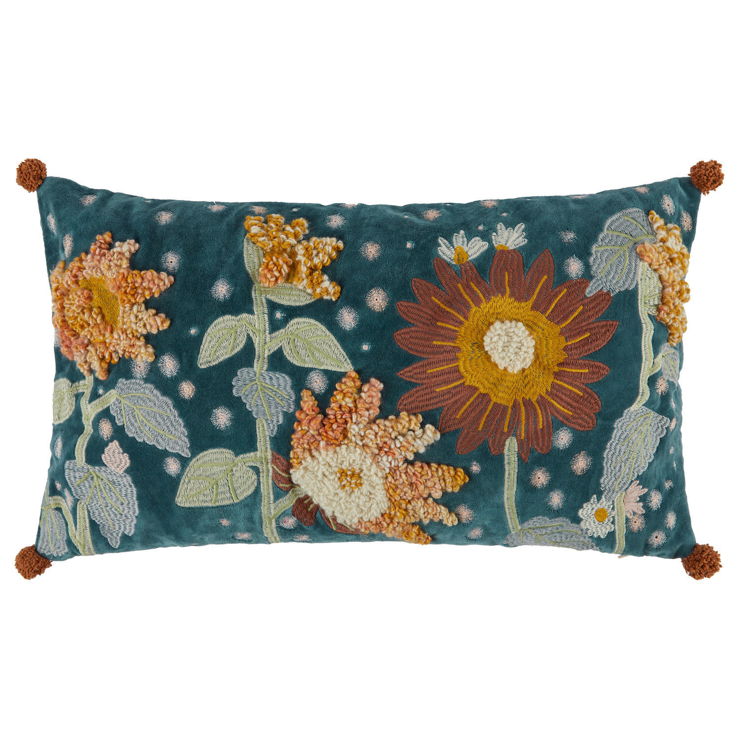 KISSEN Bohemian 50x50cm - Blau, Textil (50/30cm) - Butlers