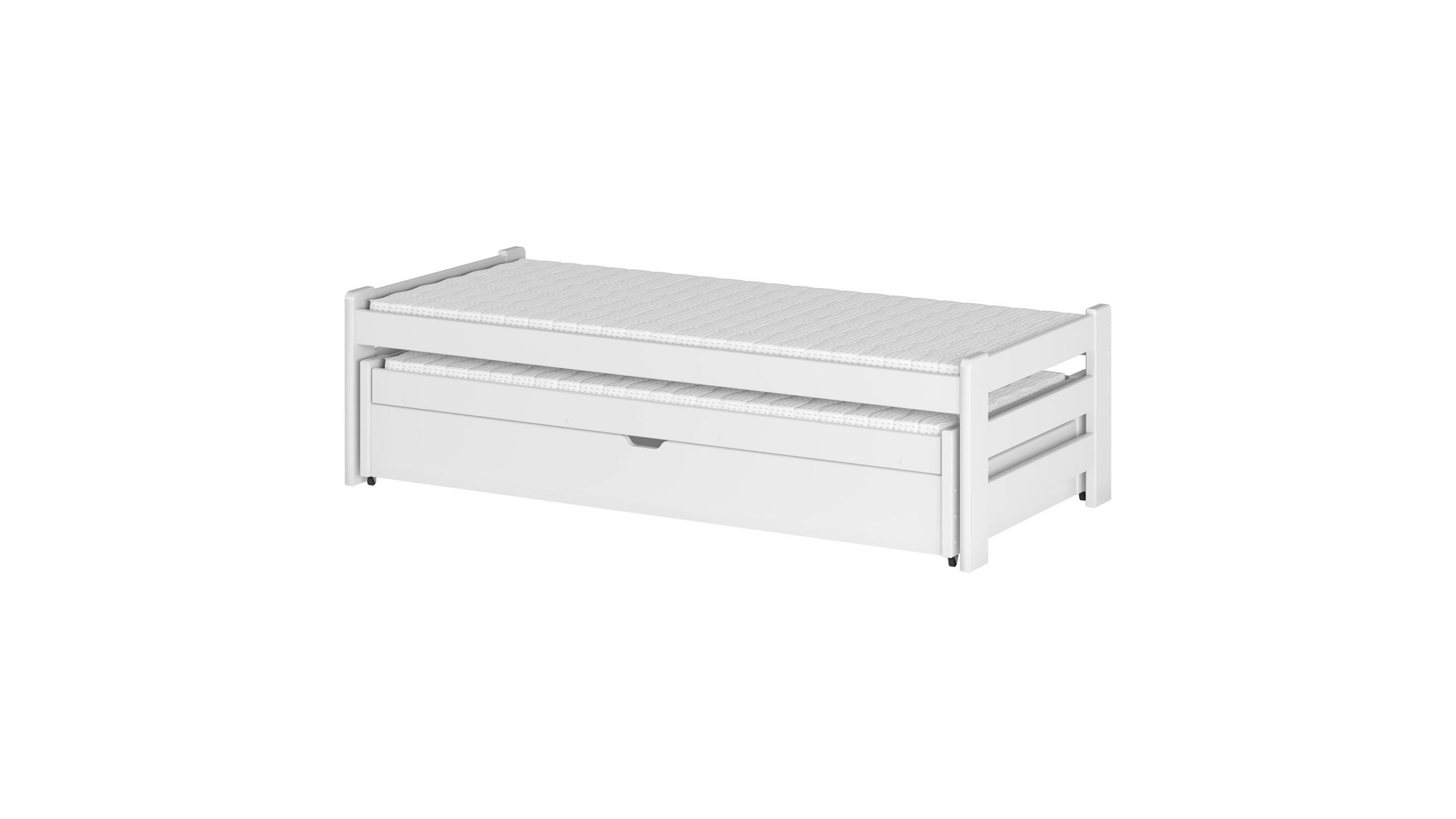 KINDERBETT WEIß - Weiß, Holz (90/200cm) - FURNLUX