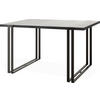 ESSTISCH Marina rechteckig ausziehbar, Grauer Beton 140-240/80/76 cm - Hellgrau/Schwarz, Holzwerkstoff/Metall (140/80/76cm) - WFL GROUP
