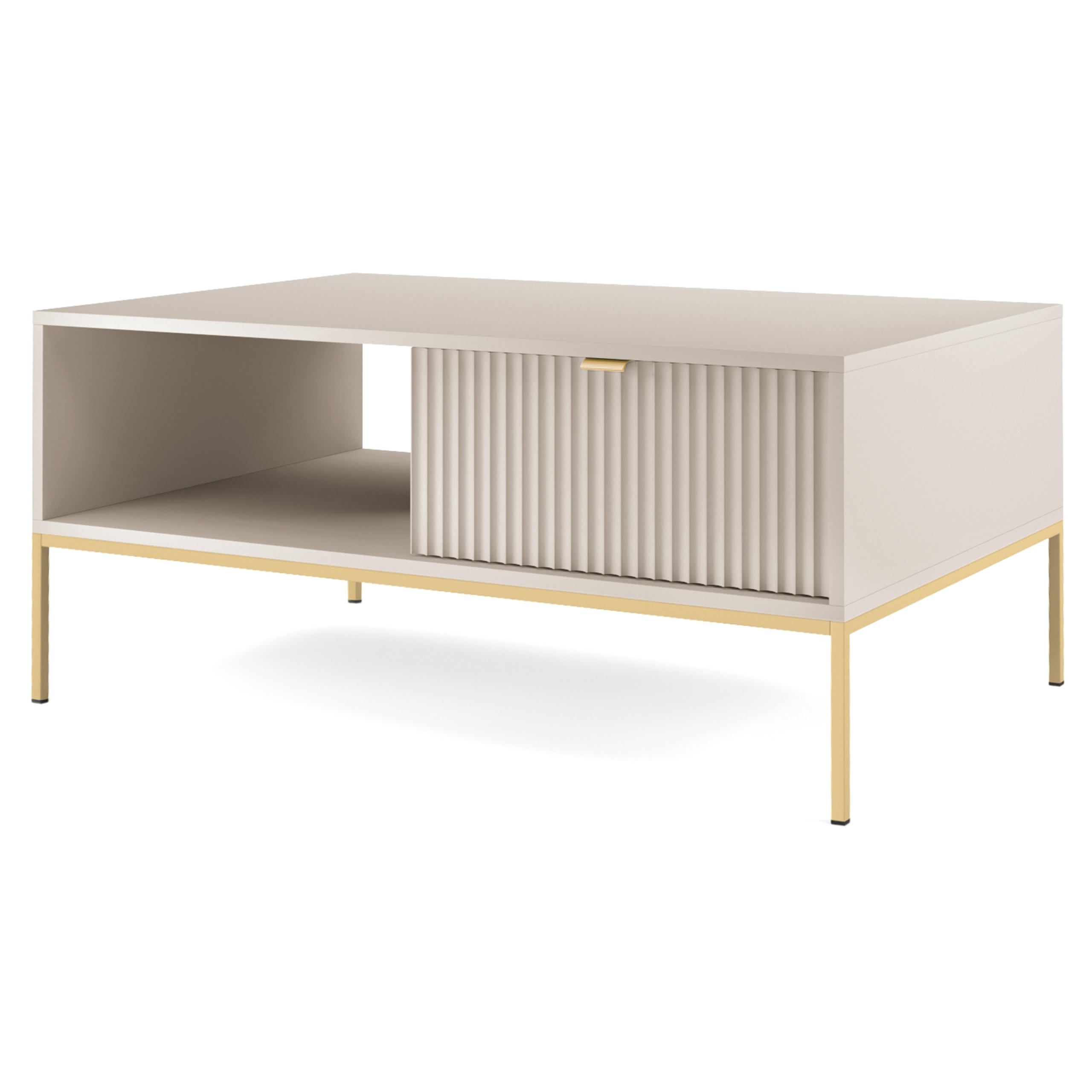 COUCHTISCH STELLARE 104 cm Kaschmir - Kaschmir, Holzwerkstoff (68/104/46cm) - MASSENO