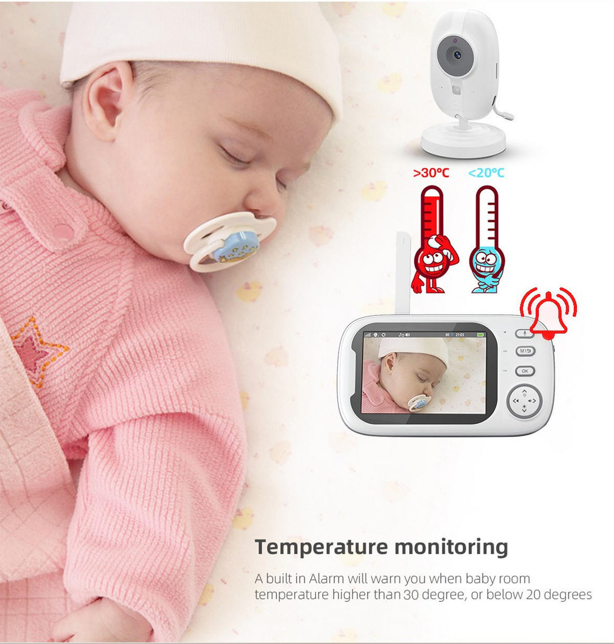 BABYPHONE, EU-Stecker - Weiß, Kunststoff - Authentics