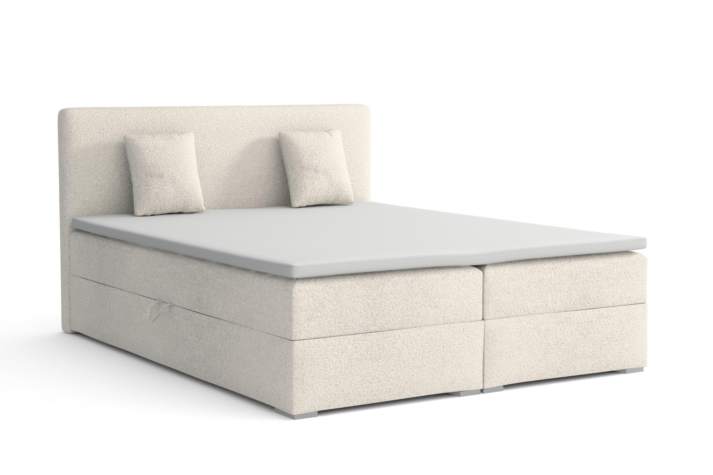 Deine Möbel 24 Boxbett Ecru 180x200 cm