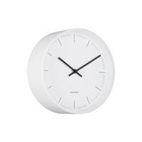 WANDUHR Odense Deep - Weiß - Weiß, Metall (21.5/21.5/8.2cm) - Karlsson