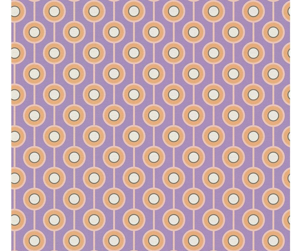 VLIESTAPETE Lila 53/850 cm - Lila, Textil (53/1cm) - KUNSTLOFT