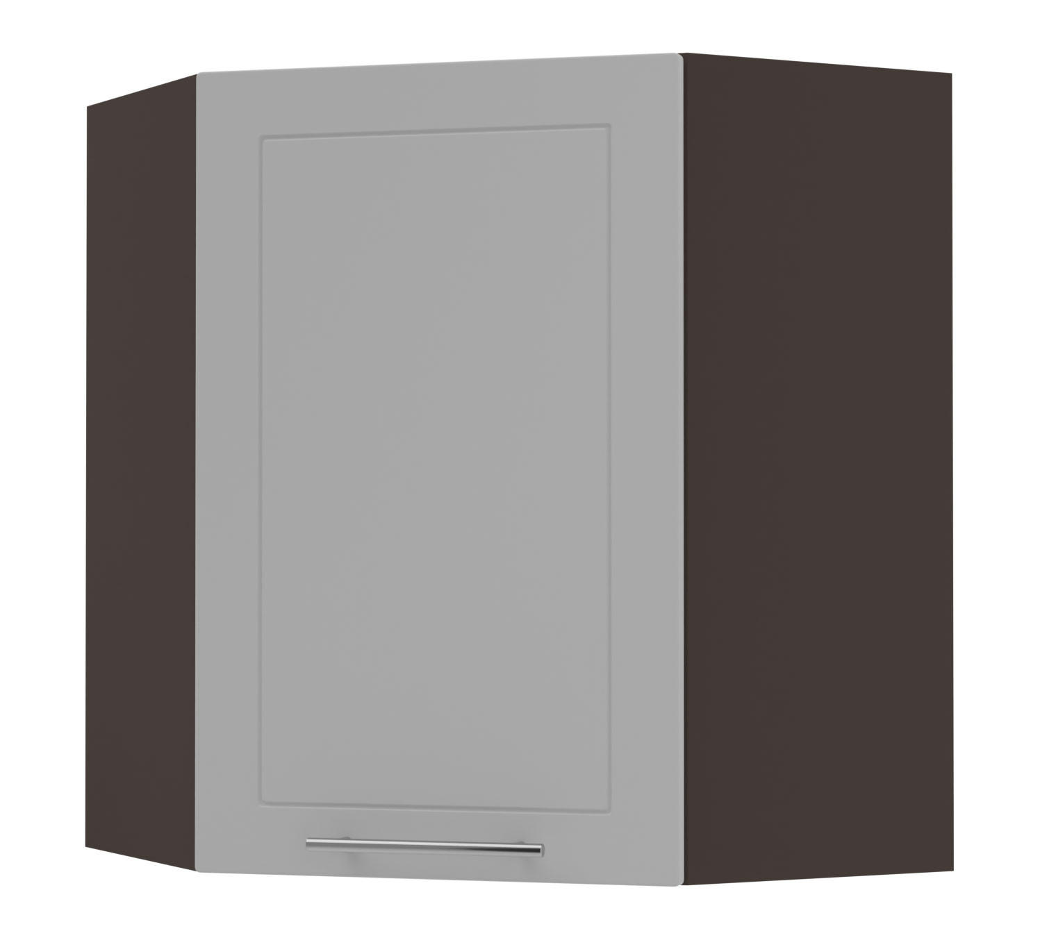 Feldmann-Wohnen Küchenhängeschrank Grau, Dunkelgrau 60x72x60 cm