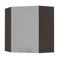 KÜCHENHÄNGESCHRANK Kvantum W10/60 Dust Grey Matt / Lava Matt 60 / 60 / 72cm - Dunkelgrau/Grau, Holz/Holzwerkstoff (60/72/60cm) - Feldmann-Wohnen