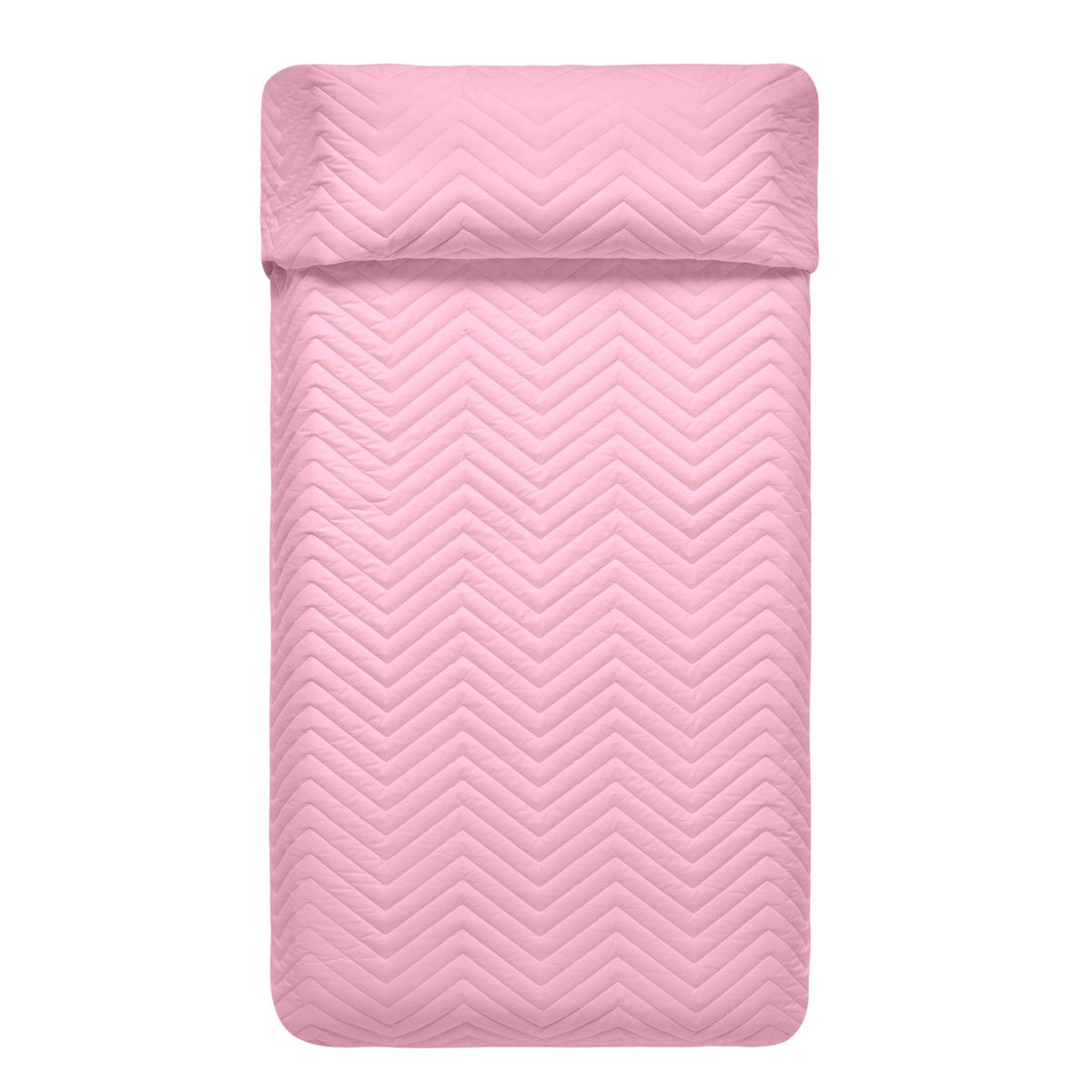 TAGESDECKE Arista Rosa 180x260 cm (Bett 80/90/105) - Pink, Textil (180/260cm) - Happy Friday