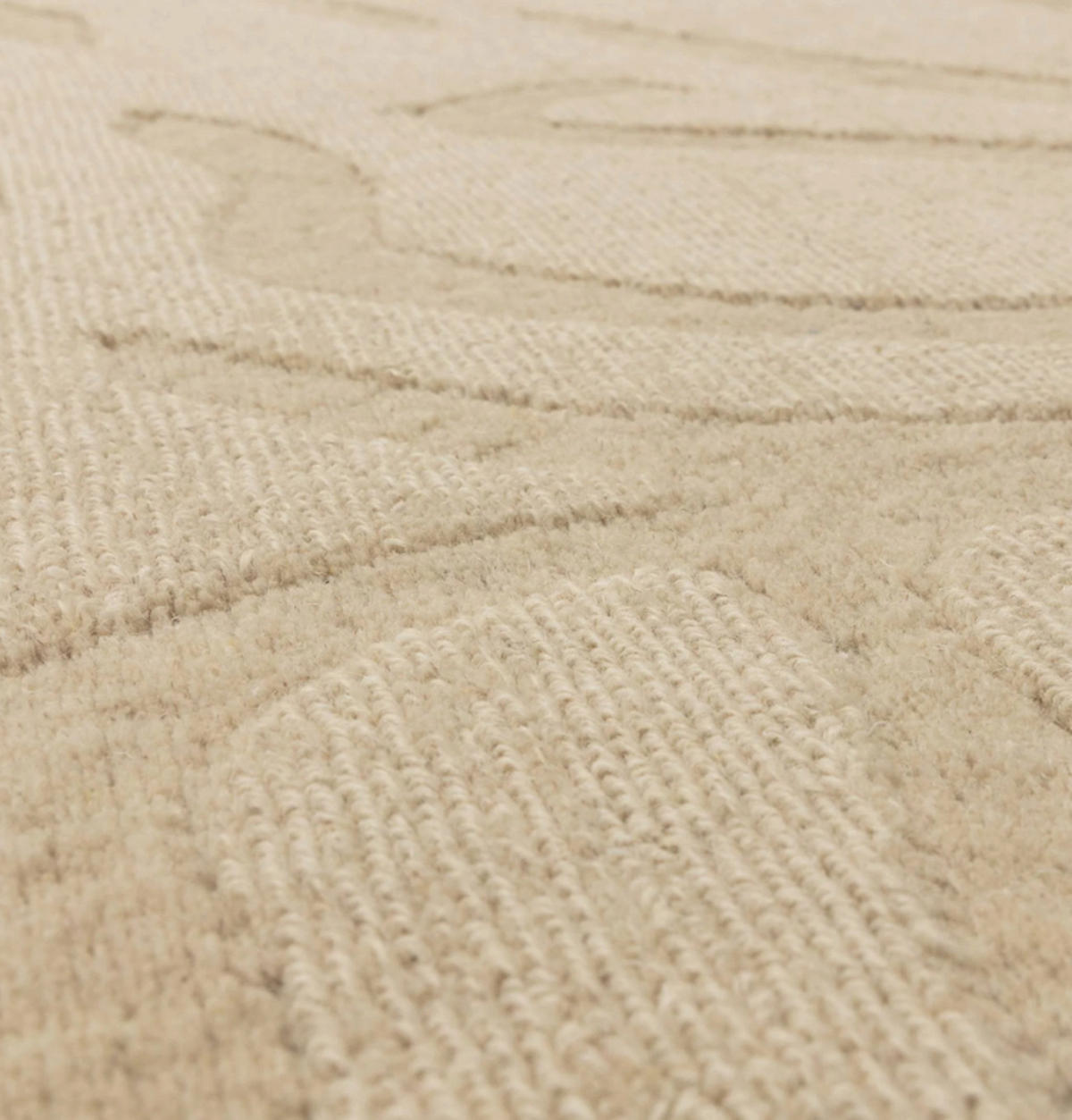 TEPPICH modern Flachgewebe MILL Beige 160 x 230 cm - Beige, Naturmaterialien (160/230cm) - Novatrend