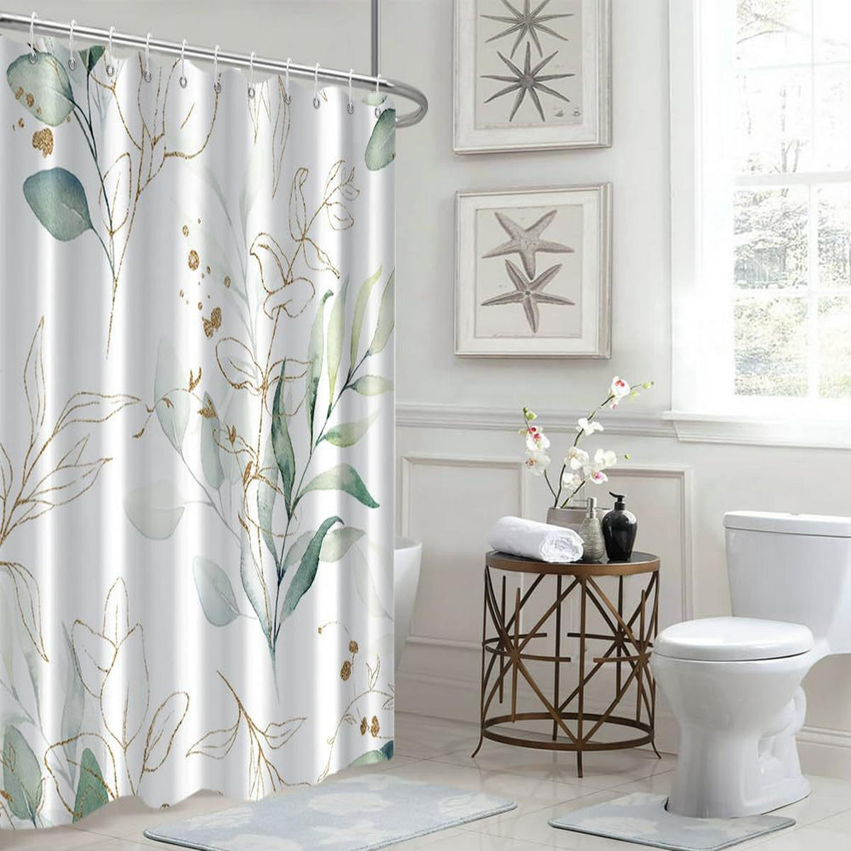 DUSCHVORHANG – 180 x 180 cm – Material: Polyester - Multicolor, Textil (180/180cm)