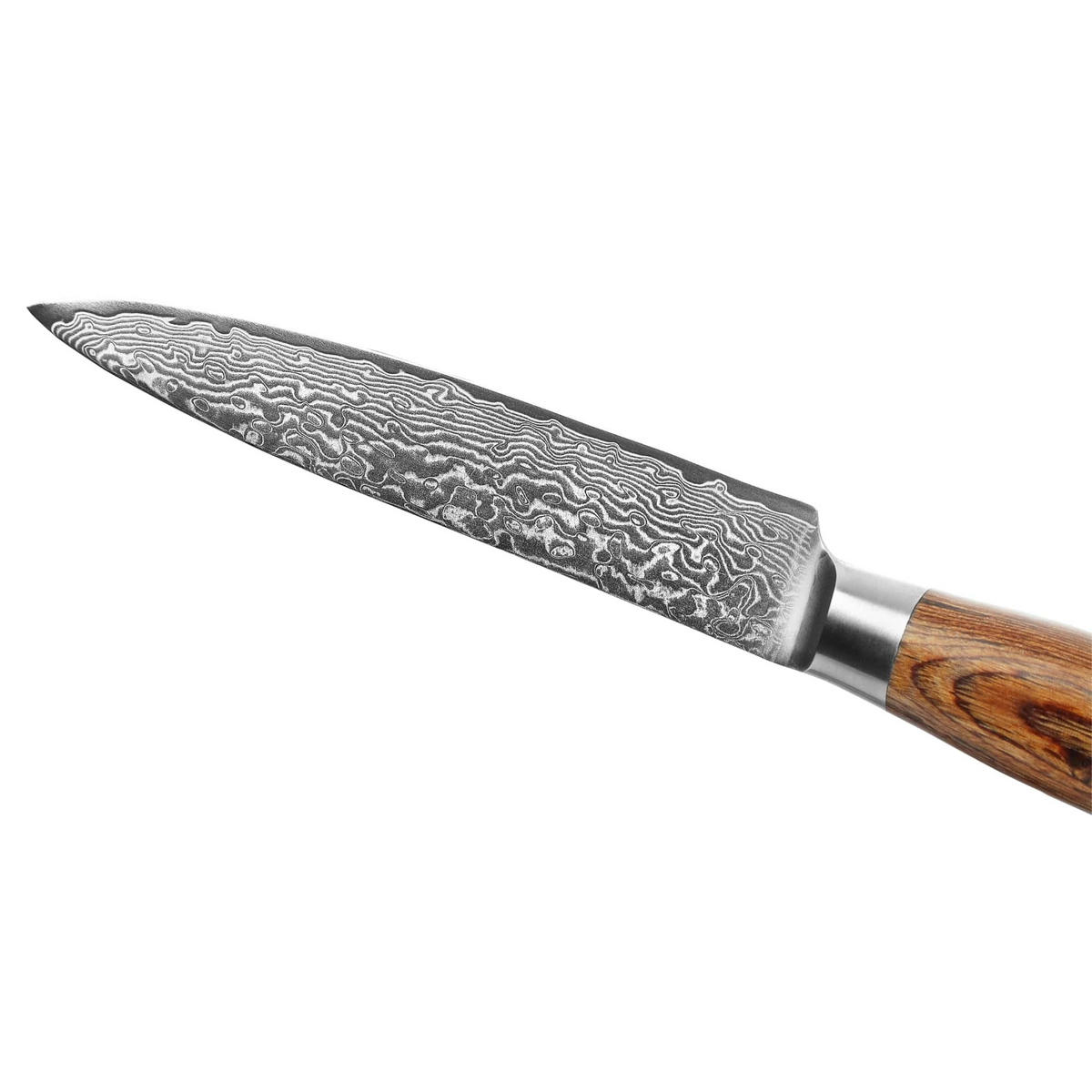 FLEISCHMESSER 17 cm - Braun, Holz/Metall (32cm) - Wakoli