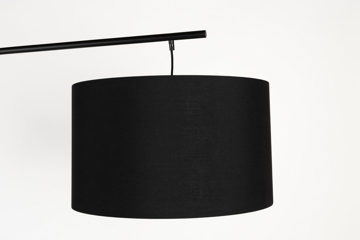 STEHLAMPE Martine - Schwarz - 160/50/220 cm - Schwarz, Metall (160/50/220cm)