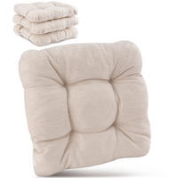 STUHLKISSEN HighLux SK 40/40/8cm Natur (4tlg) - Naturfarben, Textil (40/40/32cm) - Beautissu 