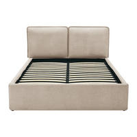 BETT mit Bettkasten - 2 Personen - Stoff - Beige - - Beige, Textil (160/200cm) - Vente-Unique