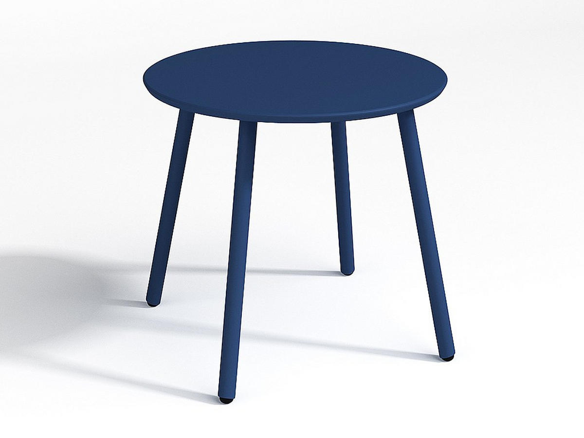 GARTENSITZGRUPPE im Set - 2 -Sitzer - Stahl - marineblau - MIRMANDE - Blau, Metall - Vente-Unique