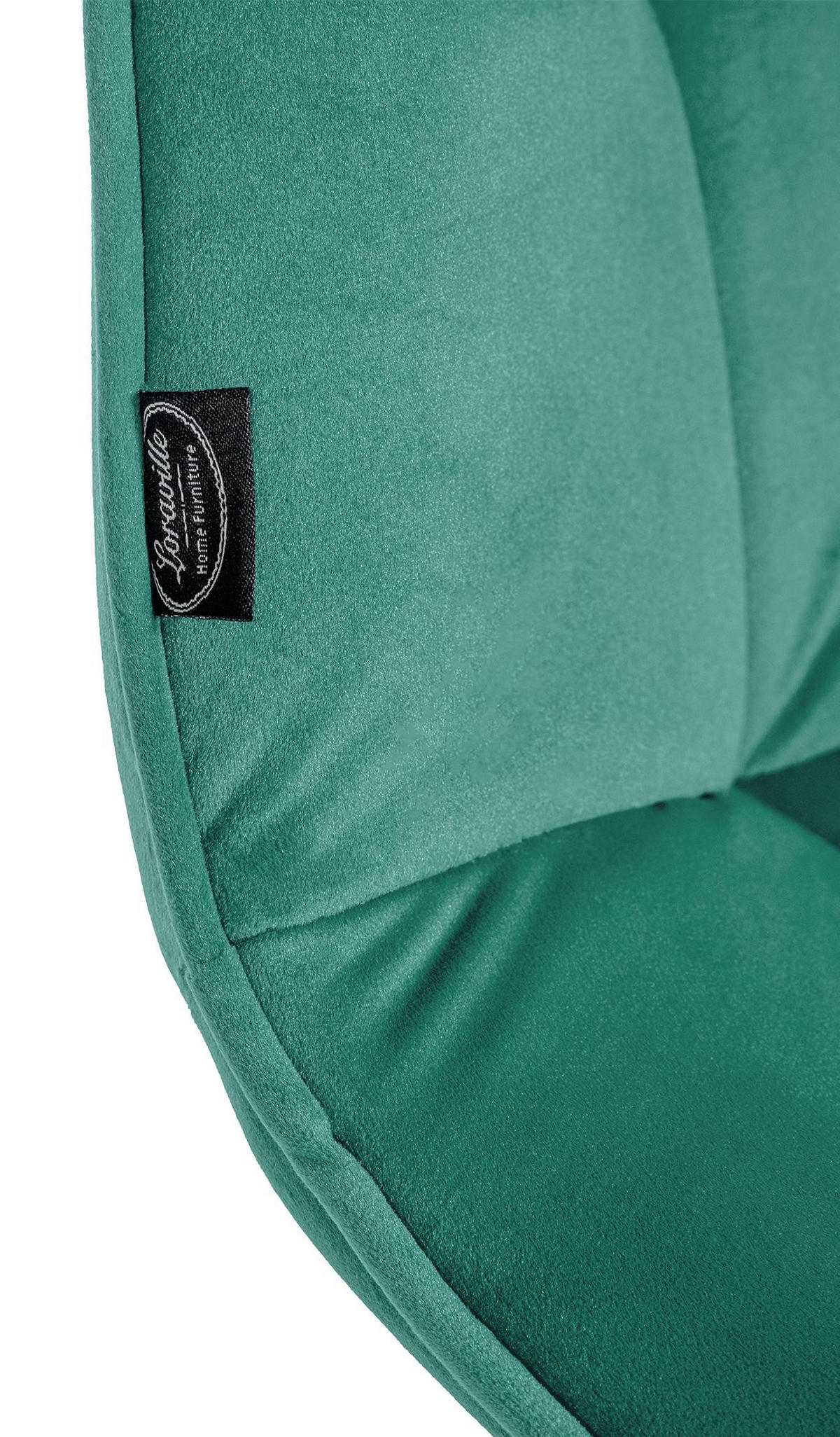 SCHWINGSTUHL Metall grün - Schwarz/Grün, Textil/Metall (47/87/58cm) - CLP