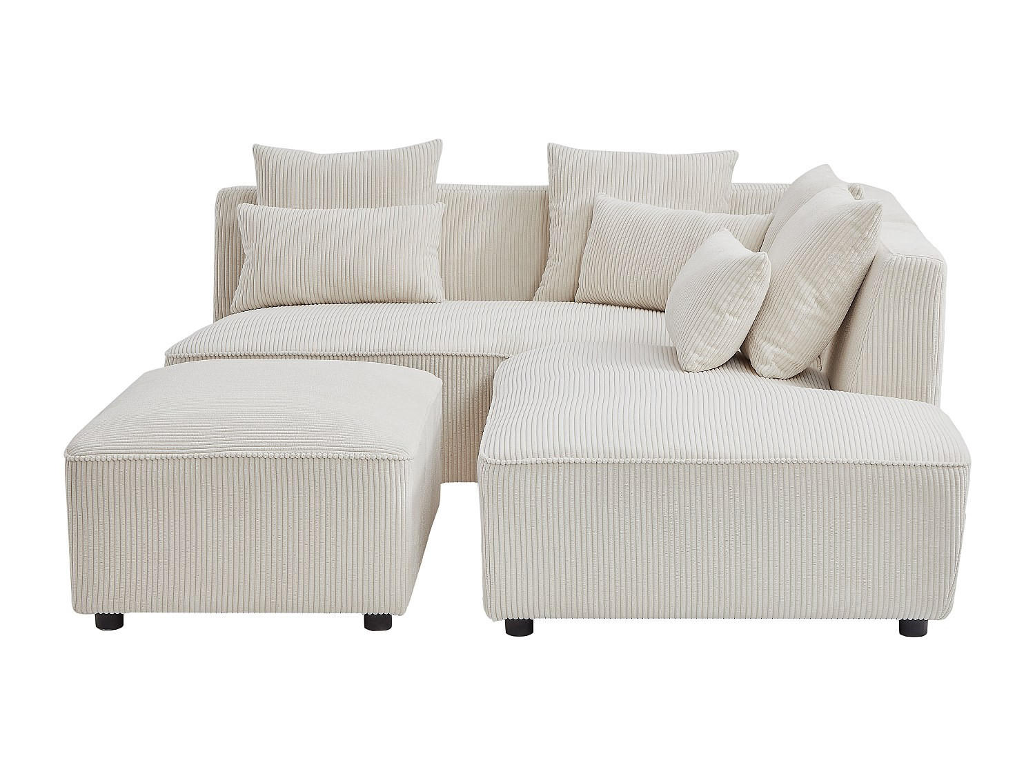 Vente-Unique Sofa Beige 185x71x231 cm