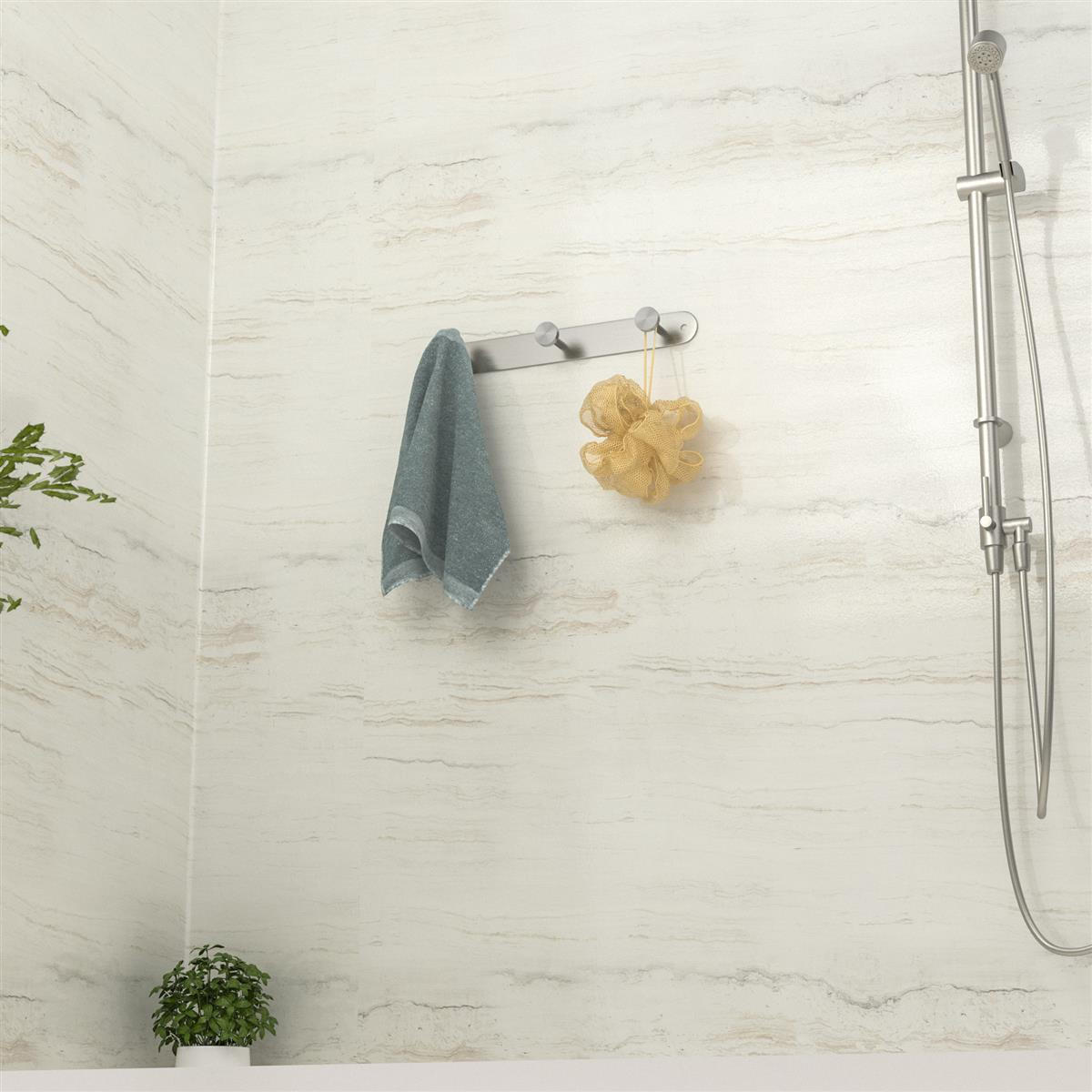 GARDEROBENLEISTE 22/2.55/2.55 cm - Silberfarben, Metall (2.55/2.55/22cm) - Intirilife