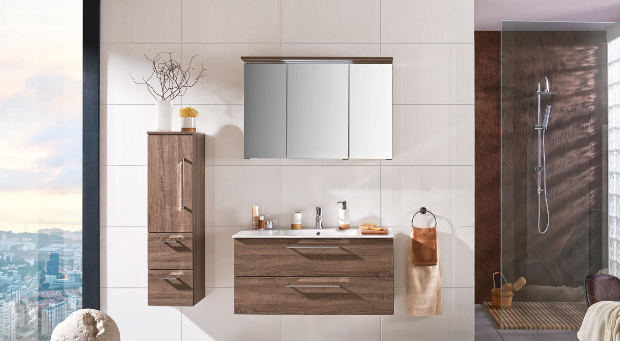 Badezimmerschränke Holz hängend