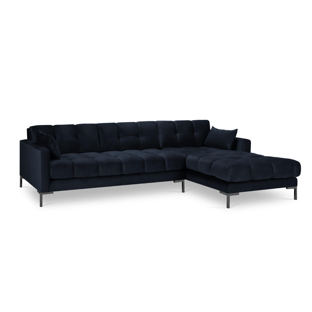 Thumbnail - Micadoni Ecksofa, Dunkelblau, Textil, 5-Sitzer, L-Form, 293x185 cm, Hergestellt in Europa, Oeko-Tex®, Wohnzimmer, Sofas ...