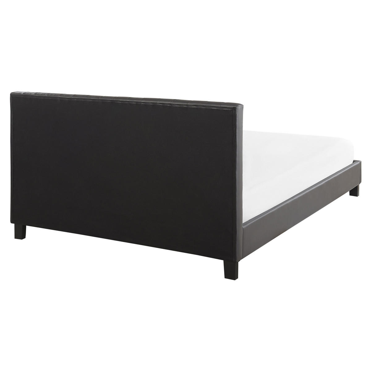 BETT 160/200cm Grau Poitiers - Grau, Textil (160/200cm) - Beliani