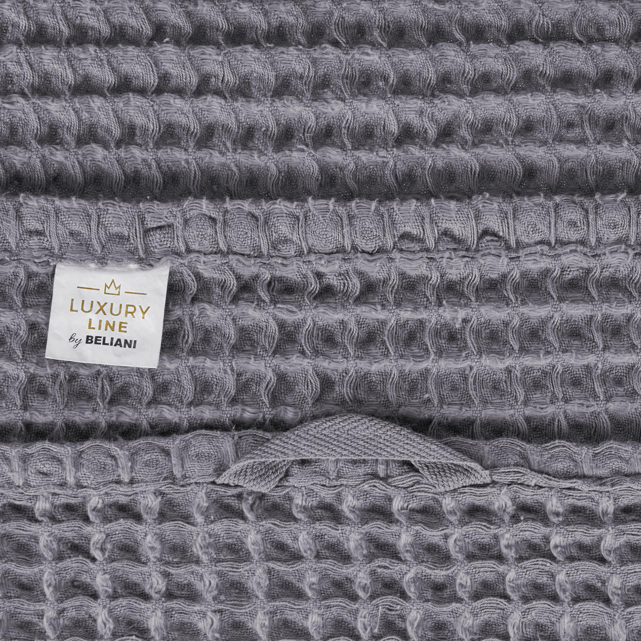 BADEHANDTUCH 11-teiligGrau Areora - Grau, Textil (100/150cm) - Beliani