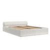POLSTERBETT Solvo mit Stauraum 140/200 cm Creme im Neve Stoff - Creme/Schwarz, Holz/Holzwerkstoff (140/200cm) - AltaBeds
