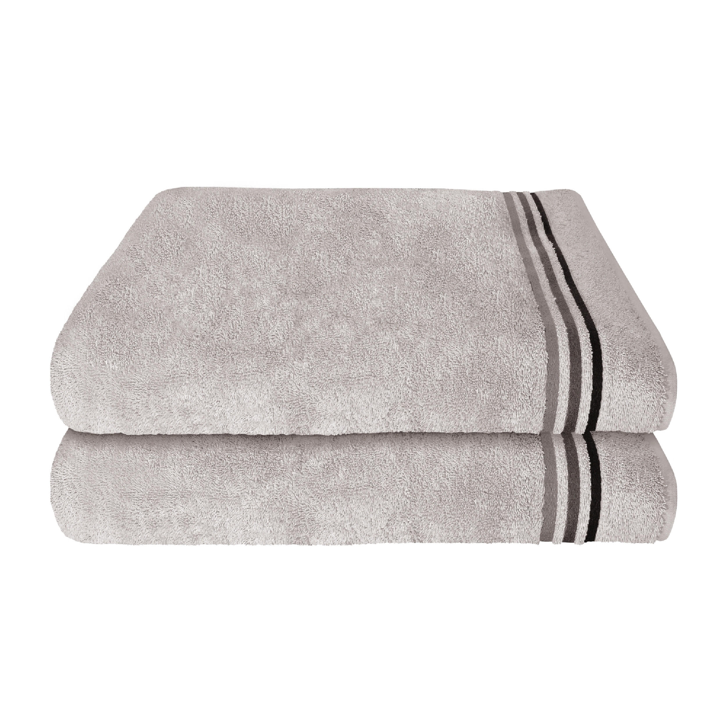 DUSCHTUCHSET Skyline Color - 2-teilig - 70 x 140 cm - Hellgrau - Hellgrau, Textil (70/140cm) - SCHIESSER