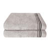 DUSCHTUCHSET Skyline Color - 2-teilig - 70 x 140 cm - Hellgrau - Hellgrau, Textil (70/140cm) - SCHIESSER