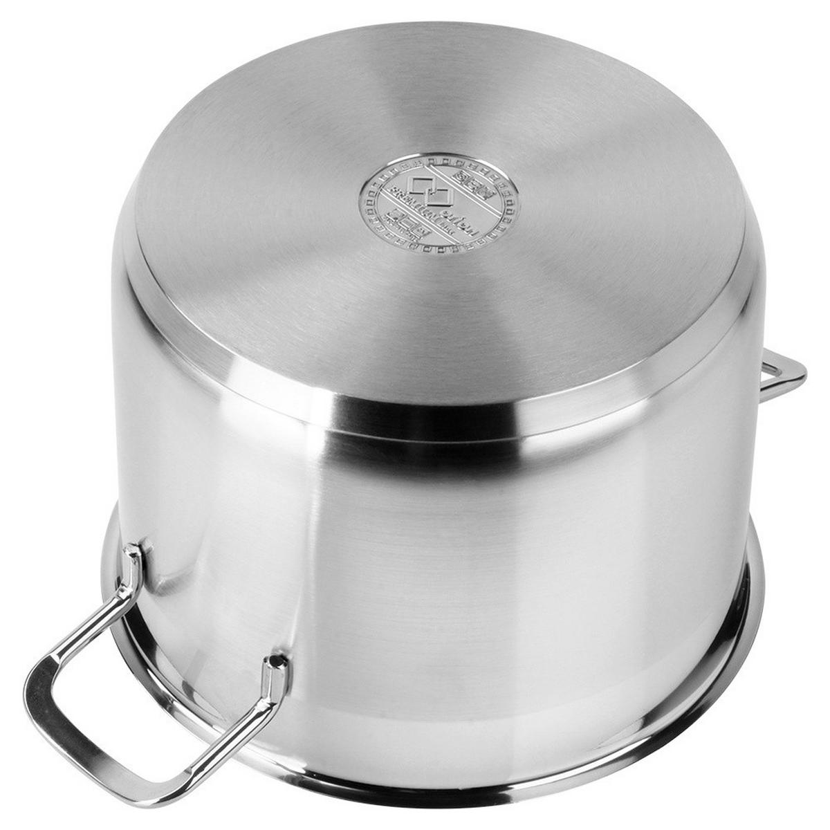 KOCHTOPF Anett mit Edelstahldeckel silber - Silberfarben, Metall (4.6cm) - Orion 