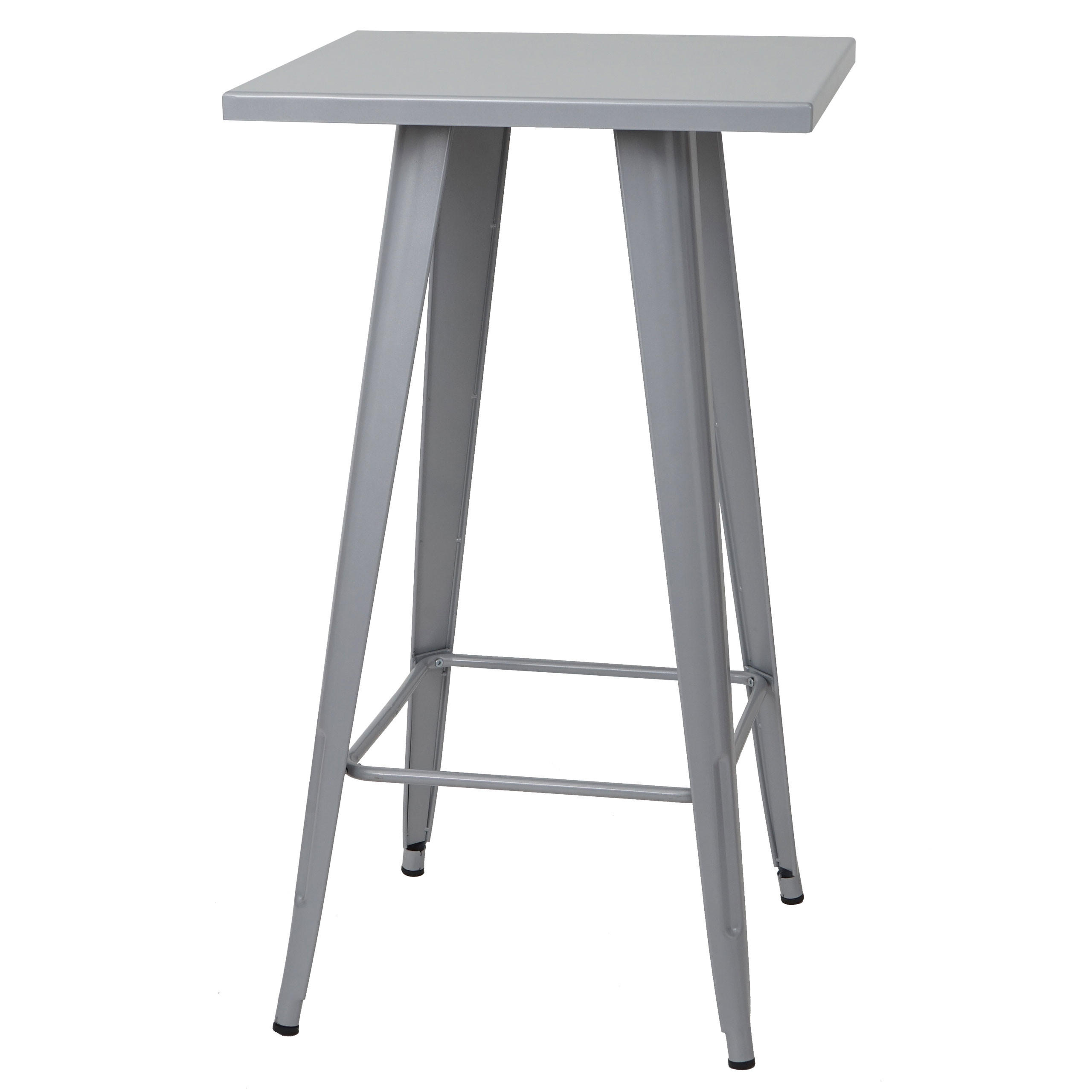 STEHTISCH METALL eckig Grau - Grau, Metall (60/60/105cm) - MCW