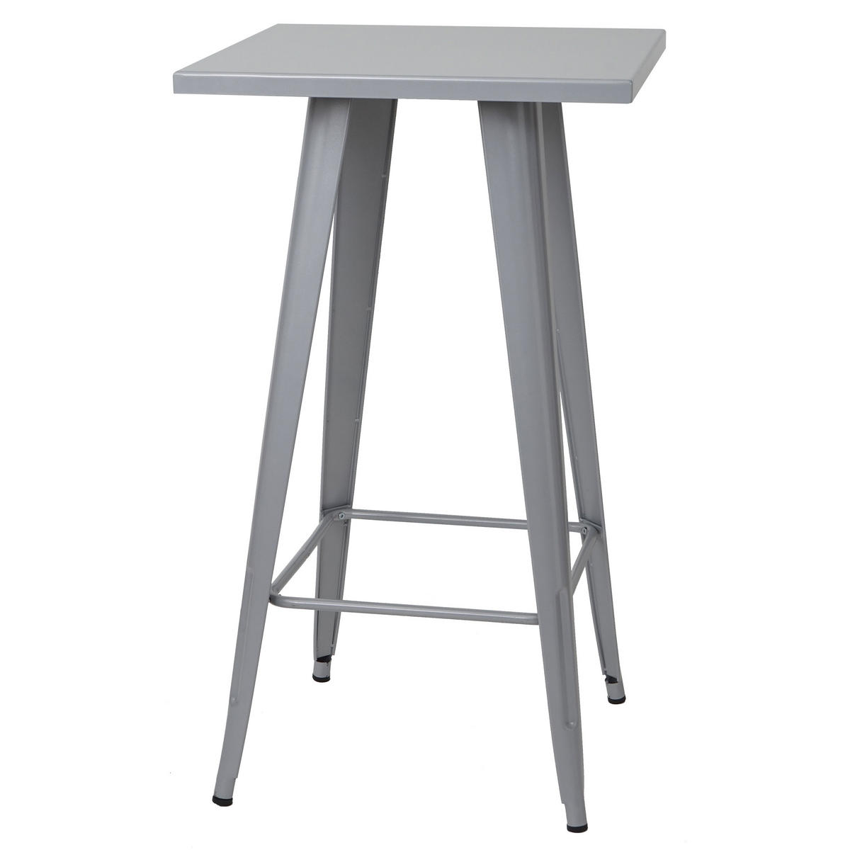 STEHTISCH METALL eckig Grau - Grau, Metall (60/60/105cm) - MCW