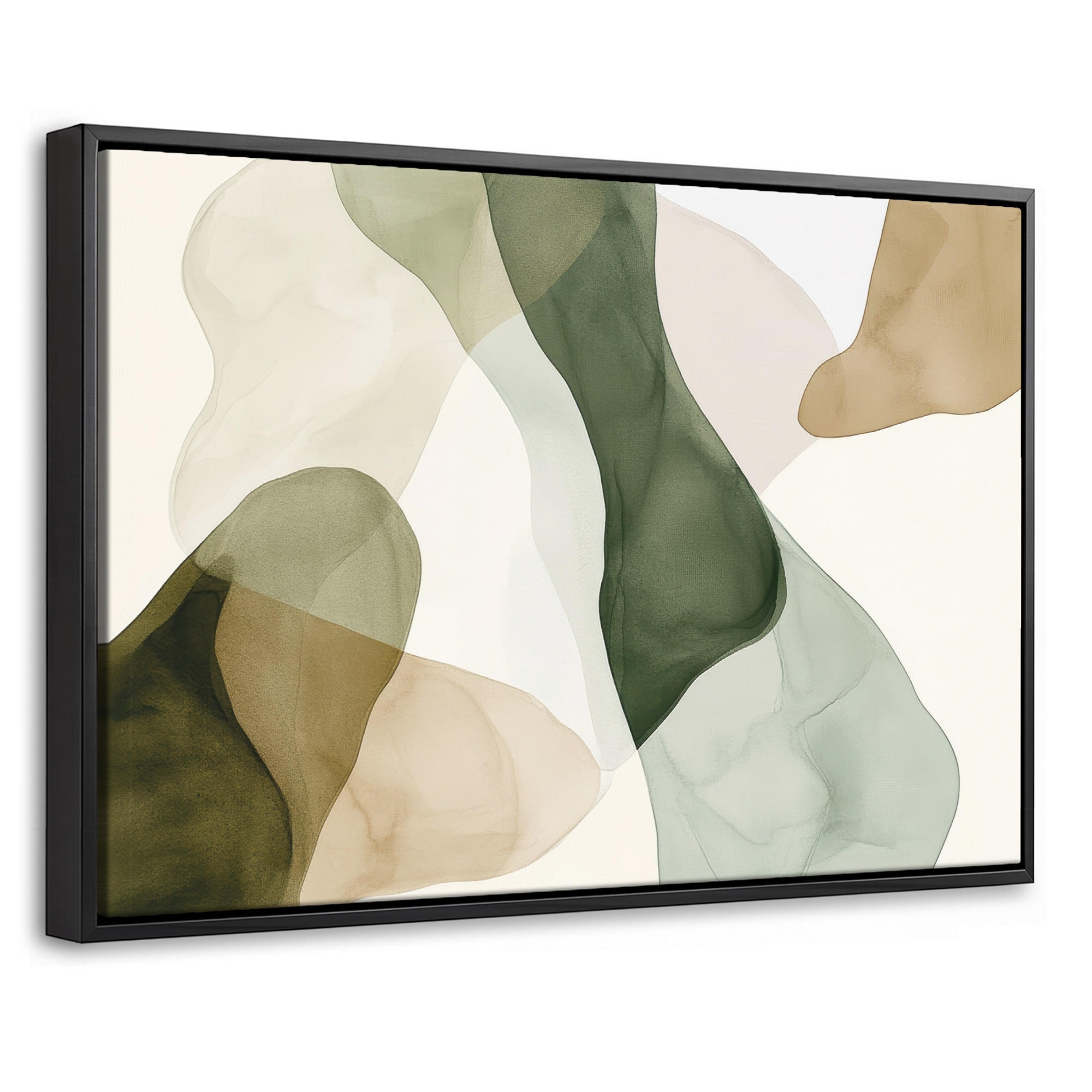 MuchoWow Leinwand Salbeigrün 30x20 cm
