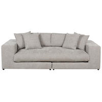 3-SITZER-SOFA taupe mit Kissen Glorvika - Beige, Textil (240/58/120cm) - Beliani