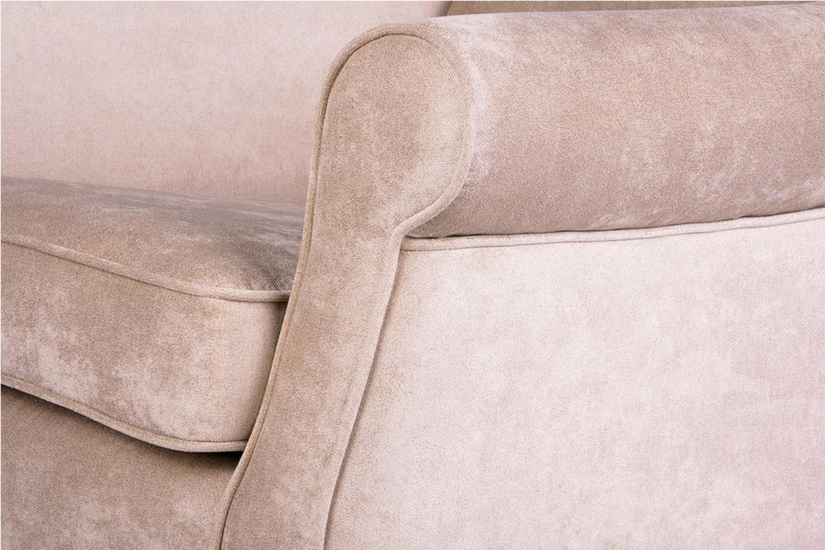 OHRENSESSEL MILES Massivholzbeine, Beige - Beige, Holzwerkstoff/Buchenholz (82/105/97cm) - KONSIMO®