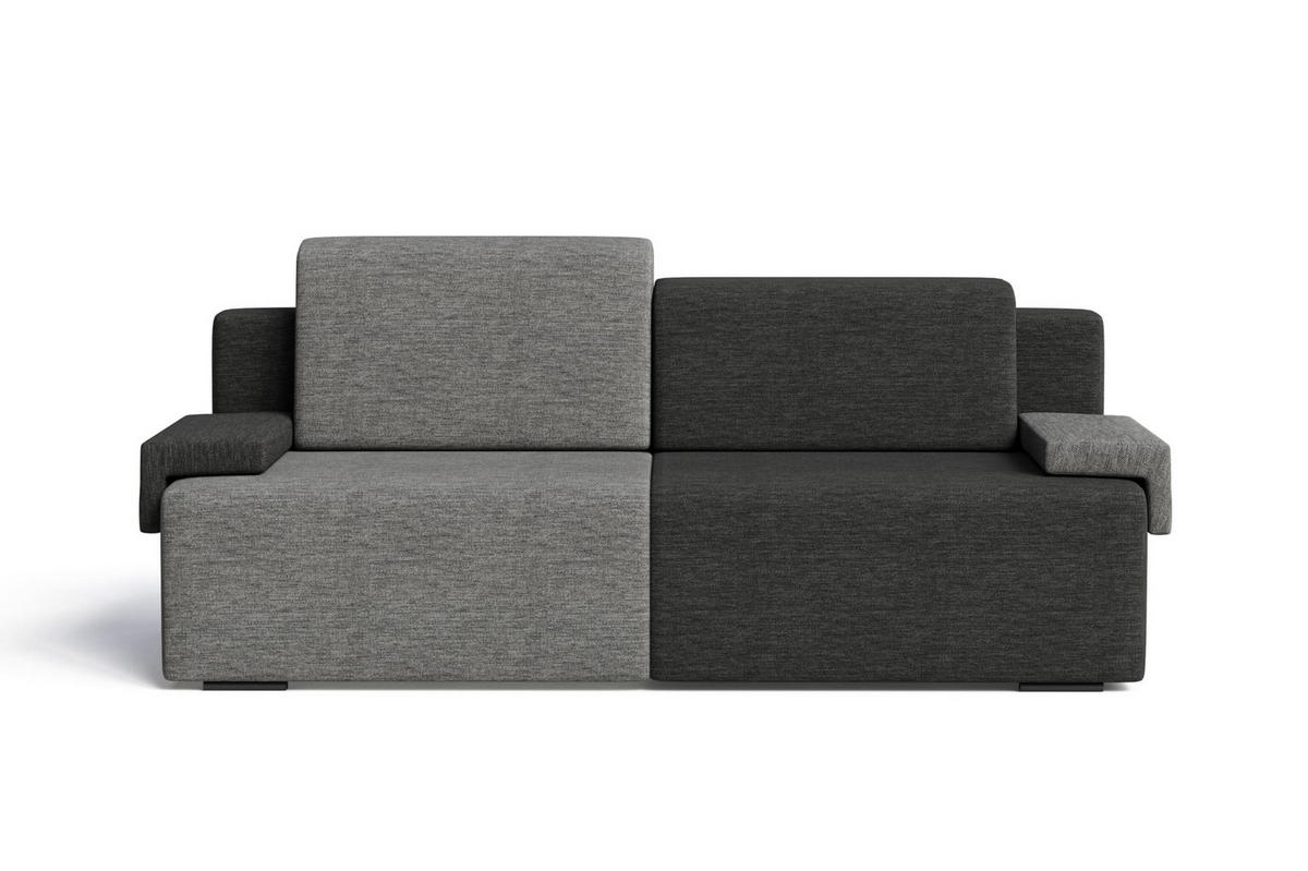 SCHLAFSOFA HOOK - Dunkelgrau + Schwarz (Diosa 89 +99) - Dunkelgrau, Holzwerkstoff (200/88/98cm) - Möblo