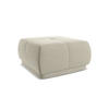 POUF Samt Stoff Creme - Perlmutt/Creme, Kunststoff/Textil (60/35/60cm) - Makamii
