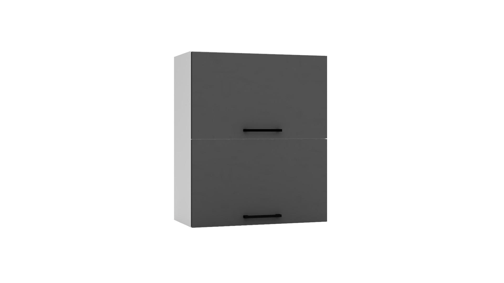 HÄNGESCHRANK W60GRF/2 - Morvex - Hochwertige Küchen Optik - Anthrazit, Holz/Metall (60/72/30cm) - ROYAL24_MARKT