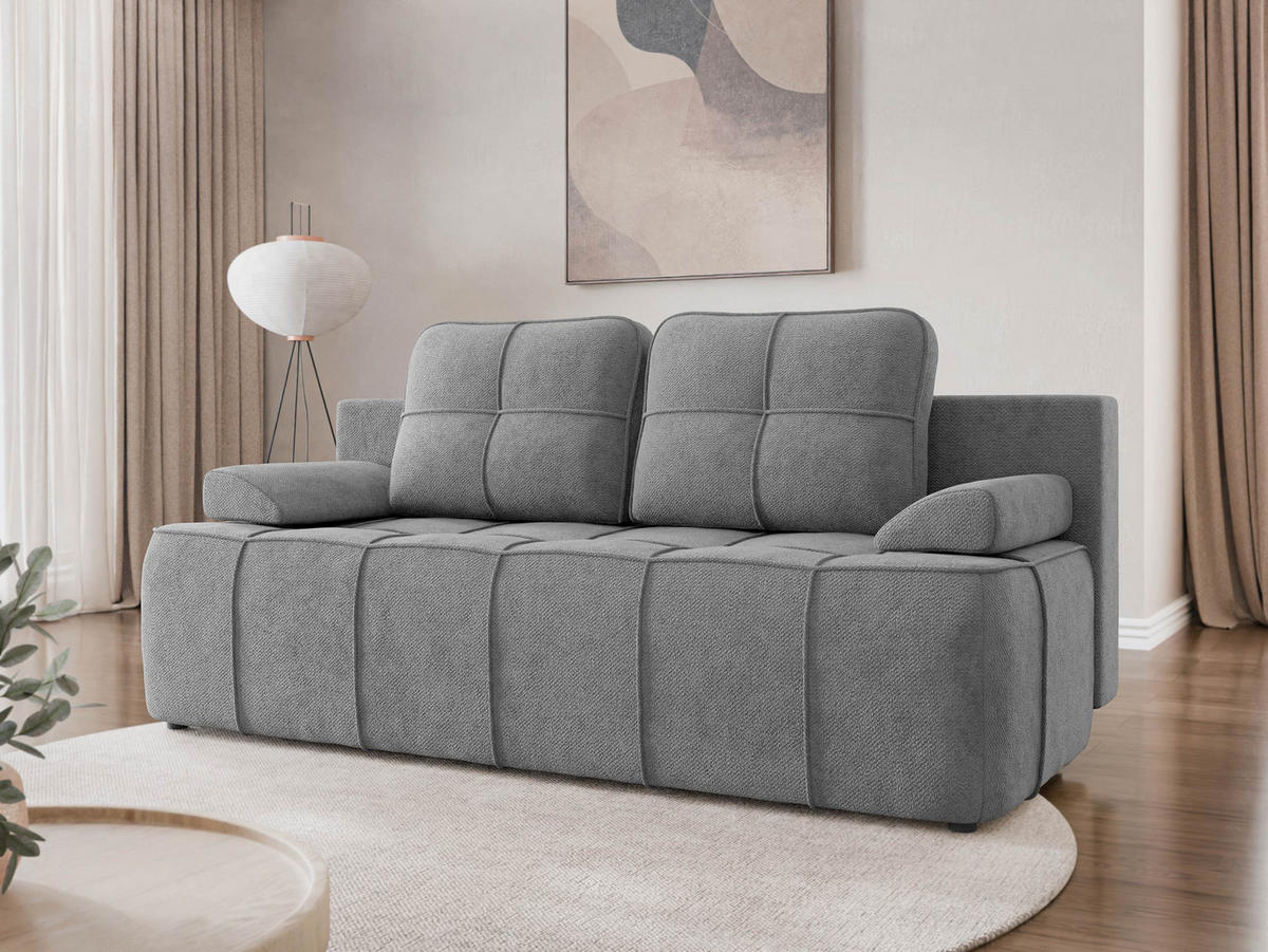 SCHLAFSOFA Lover - Schwarz/Graphitfarben, Holz/Kunststoff (202/95/95cm) - MIRJAN24