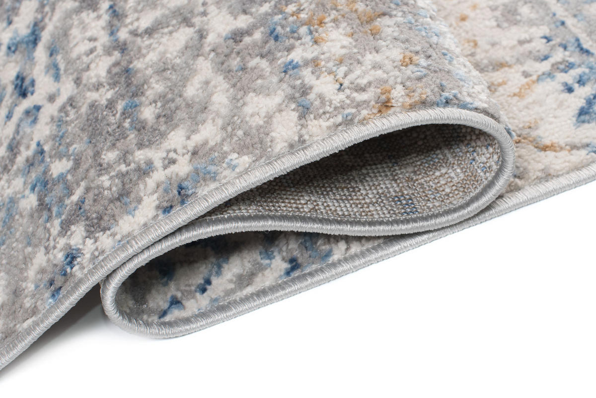 TEPPICH VALLEY Grau Blau 140/200 cm - Blau, Textil (140/200cm) - Tapiso