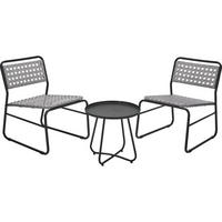 GARTENMÖBELSET Metall - Grau, Metall