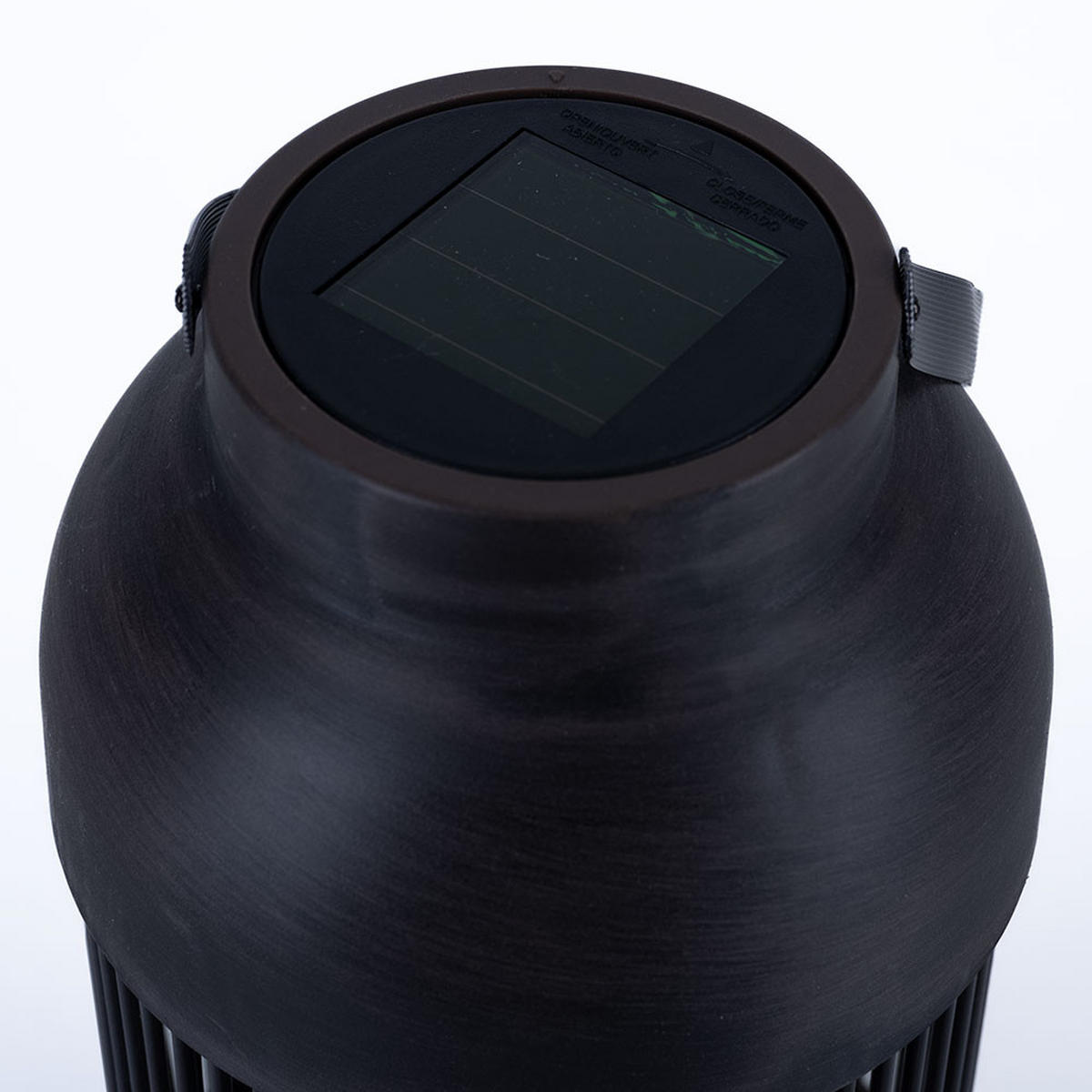 LED AUSSENLEUCHTE Solar Tischleuchte Schwarz 2er Set - Schwarz, Kunststoff (14.5/33/14.5cm)