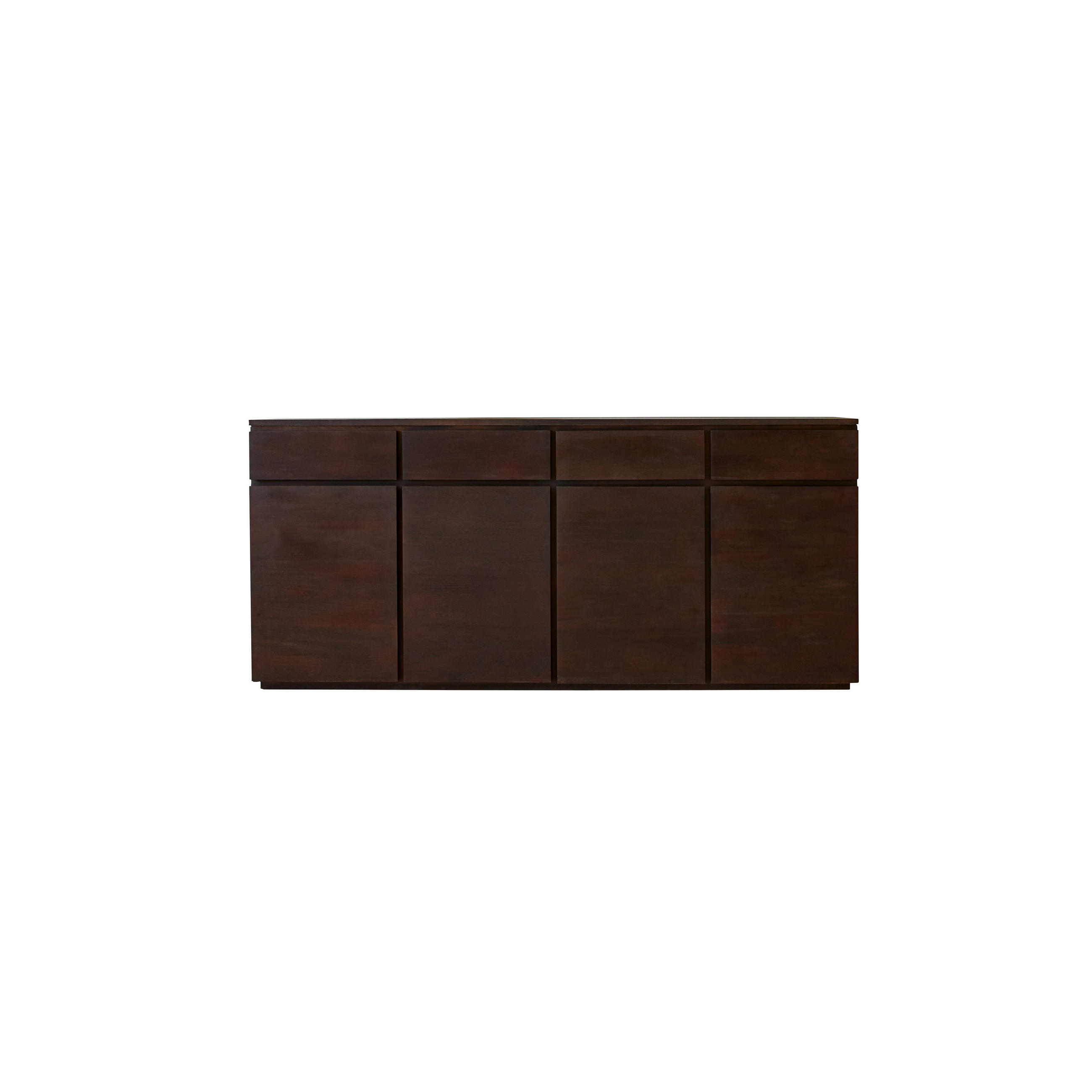 SIDEBOARD Eva Braun aus Mahagoni - Braun, Holz (200/90/45cm) - Tikamoon