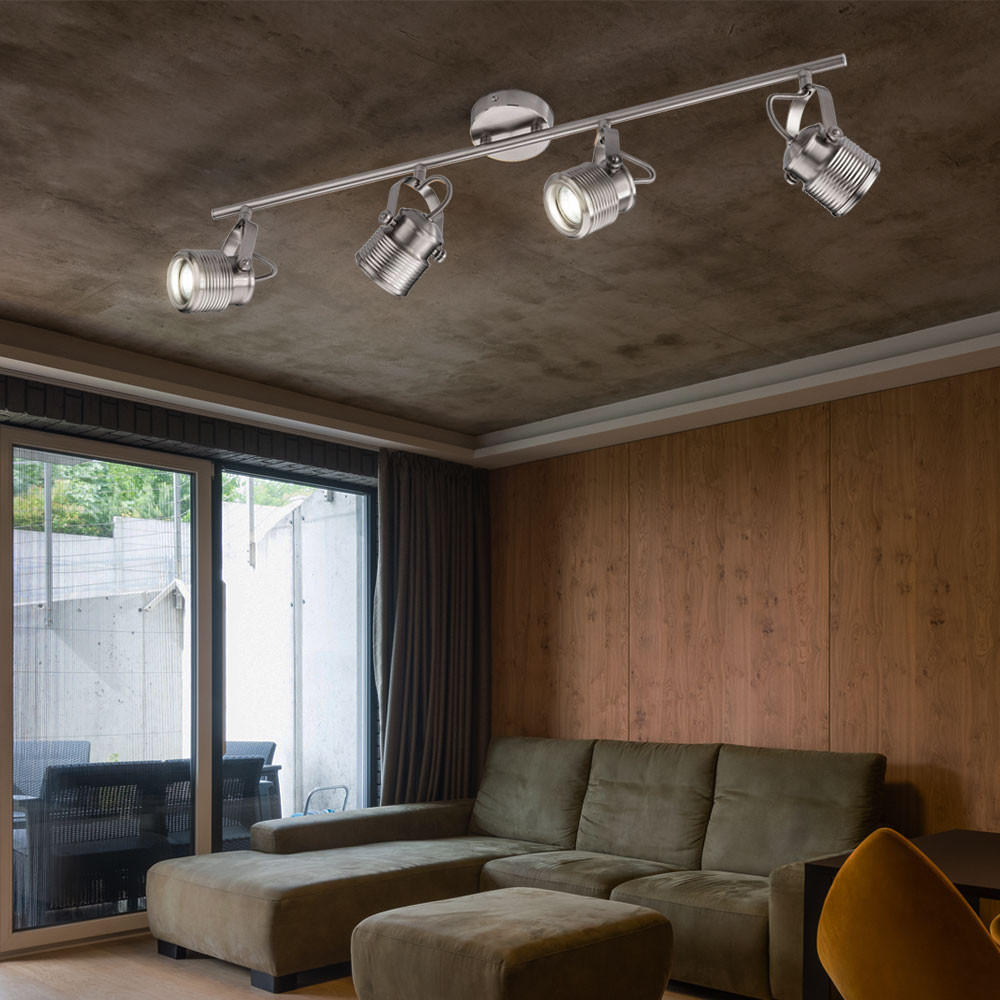 LED DECKENLEUCHTE Silber Matt - Silberfarben, Metall (74.5/18/10.5cm) - Wofi