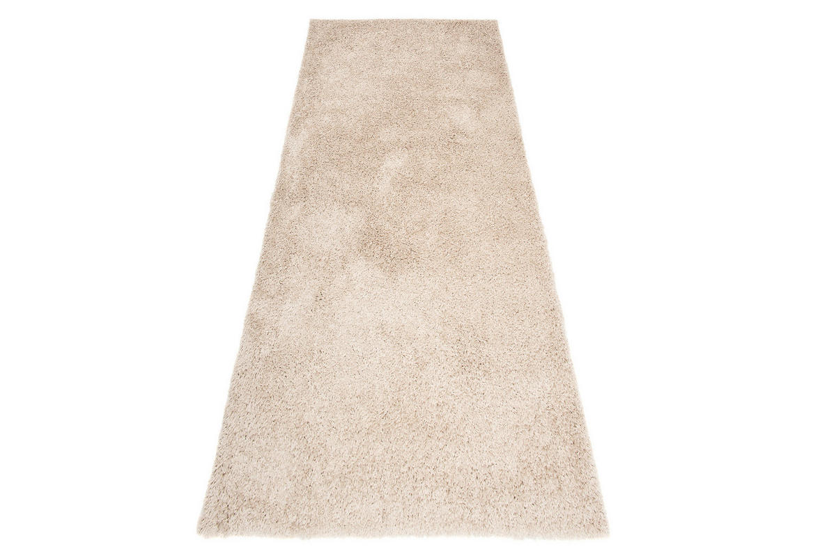 TEPPICHLÄUFER ESSENCE beige uni 80/400 cm - Beige, Textil (80/400cm) - Tapiso