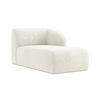 SOFAELEMENT Rechts Chenille Stoff Weiß - Schwarz/Weiß, Holzwerkstoff/Kunststoff (91/75/166cm) - Makamii