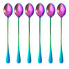 LÖFFEL 19 cm (6er-Set) - Multicolor, Metall - Intirilife