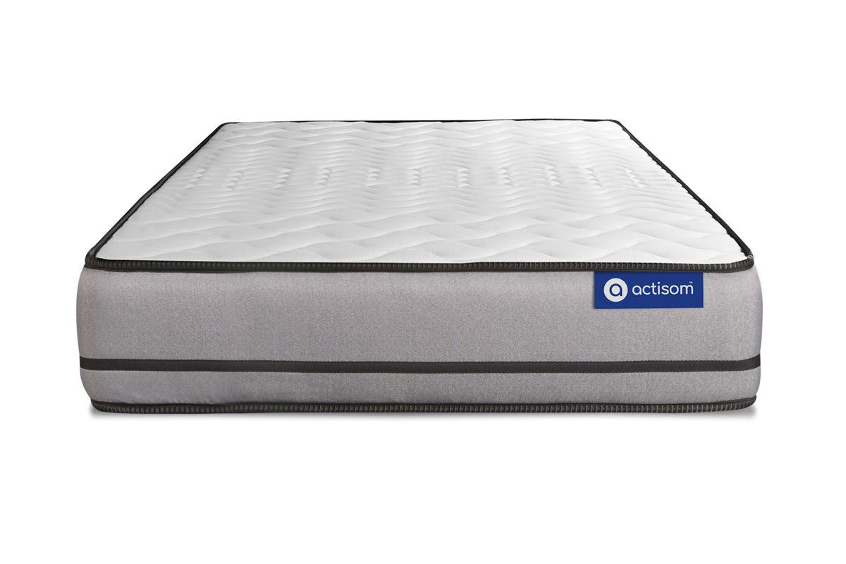 BETT Actiflex night Taschenfederkern 80 x 190 cm h4 - Kit Bettgestell Grau - Beige/Grau, Karton/Holz (80/190cm) - ACTISOM