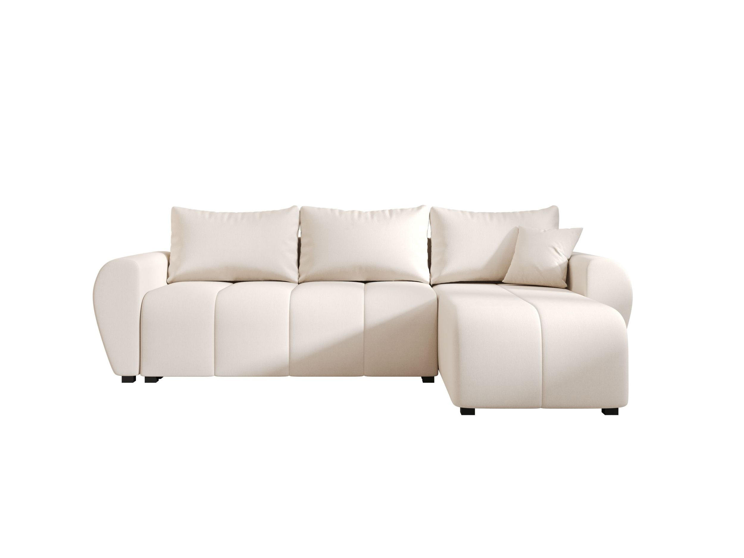 ECKSOFA MOLISA L Cosmic 10 Rechts mit Schlaffunktion - Beige, Textil (245/145cm) - Bedante