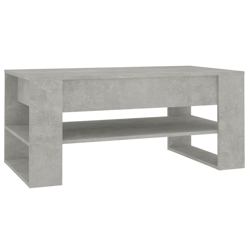 COUCHTISCH Betongrau 102x55x45 cm Holzwerkstoff - Grau, Holzwerkstoff (102/55/45cm) - furnicato